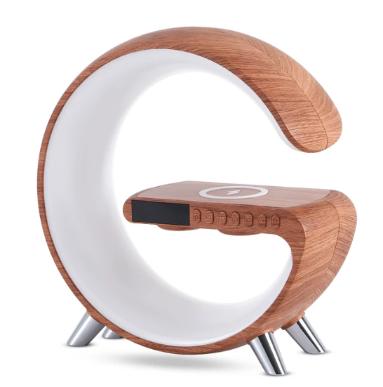 G Shaped Smart LED Bluetooth Speaker Wireless Charger