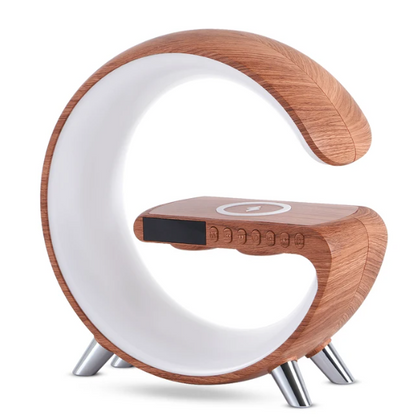 G Shaped Smart LED Bluetooth Speaker Wireless Charger