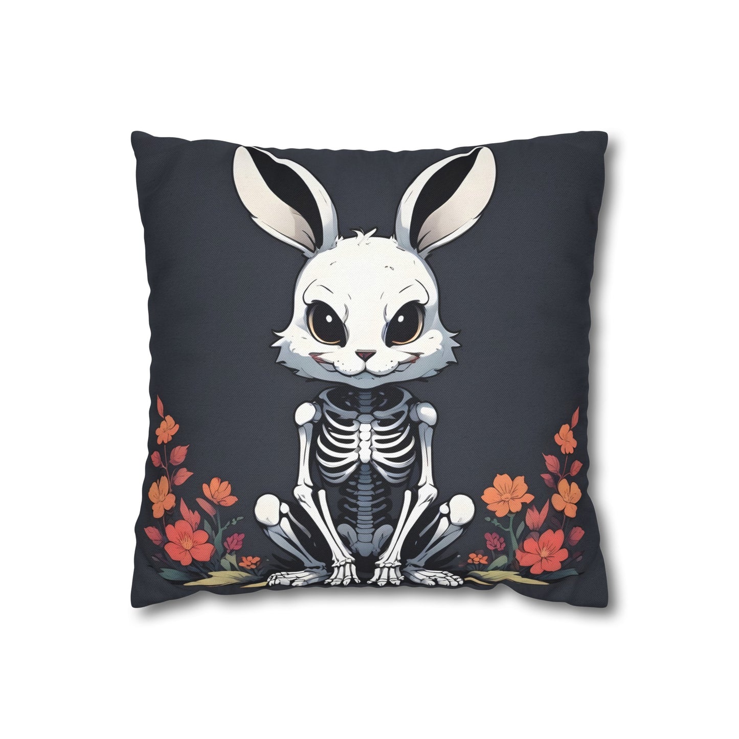 Skeleton Goth Bunny Pillow Case