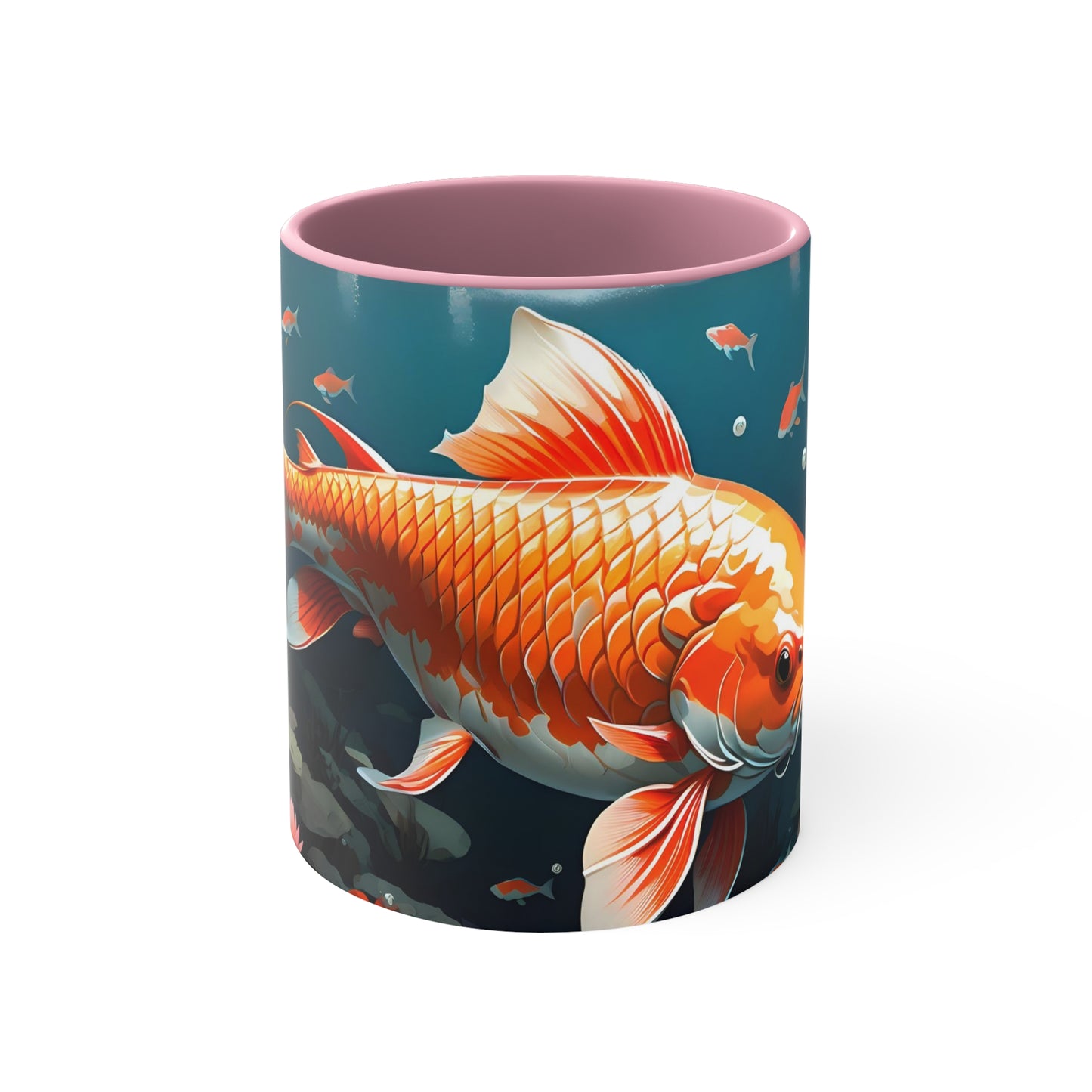 japanese koi fish accent coffee mug 11oz