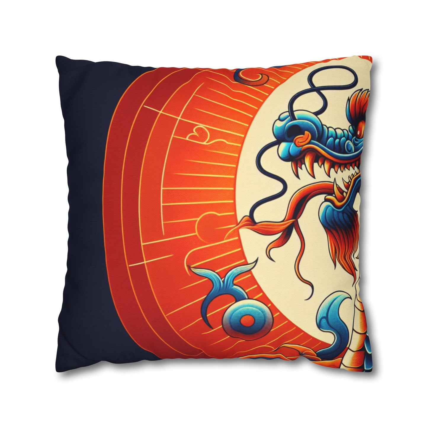 Spun Polyester Square Pillowcase