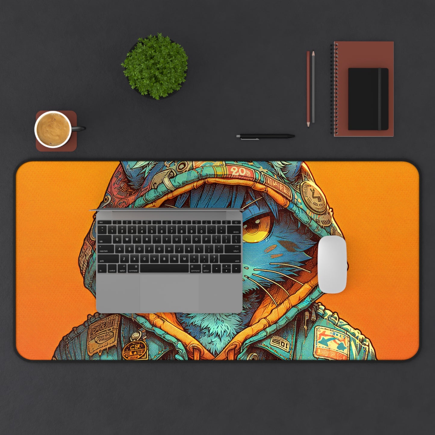 Alley Cat Gaming Mouse Pad Desk Mat - Decor for Cat Lovers