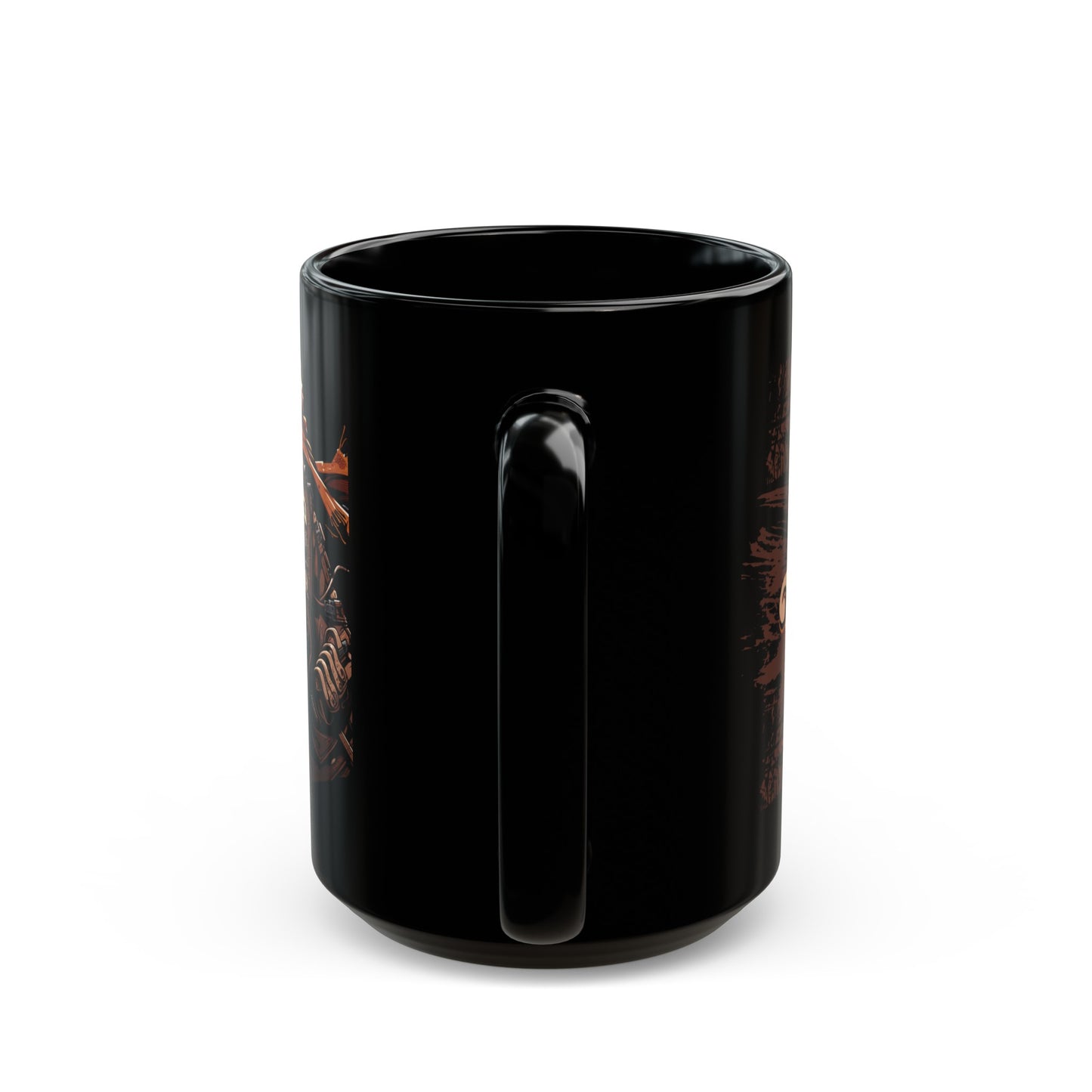 Wild Rhino Biker Black Coffee Mug (11oz, 15oz)