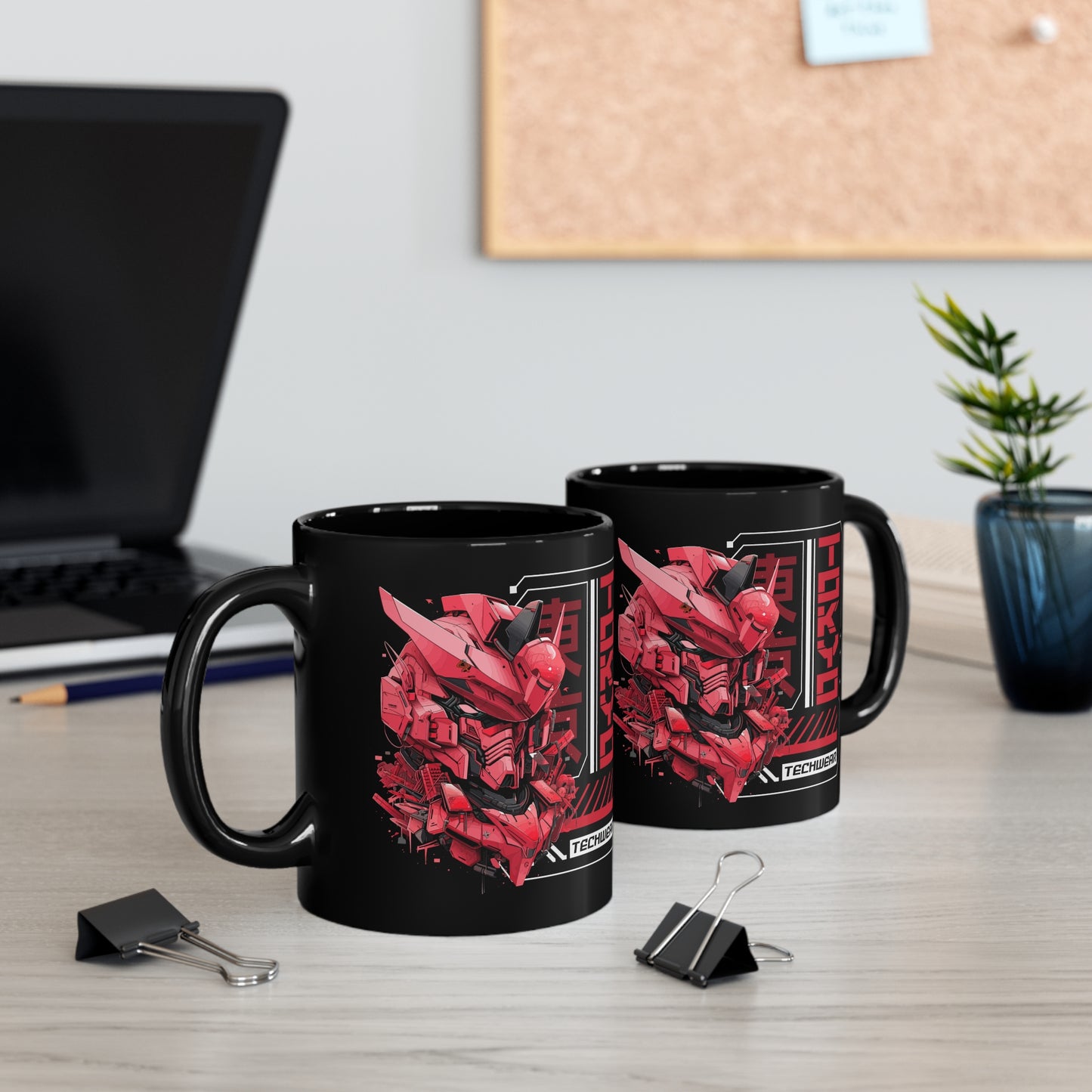 Tokyo Mech 11oz Black Mug