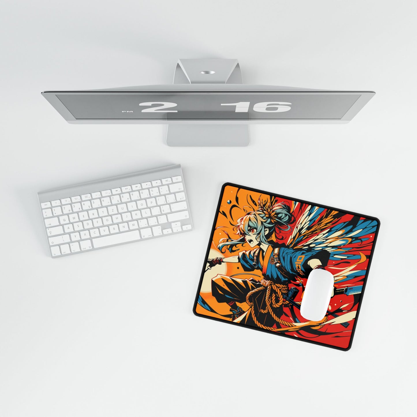 Fierce Fairy Warrior Gaming Mouse Pad Desk Mat
