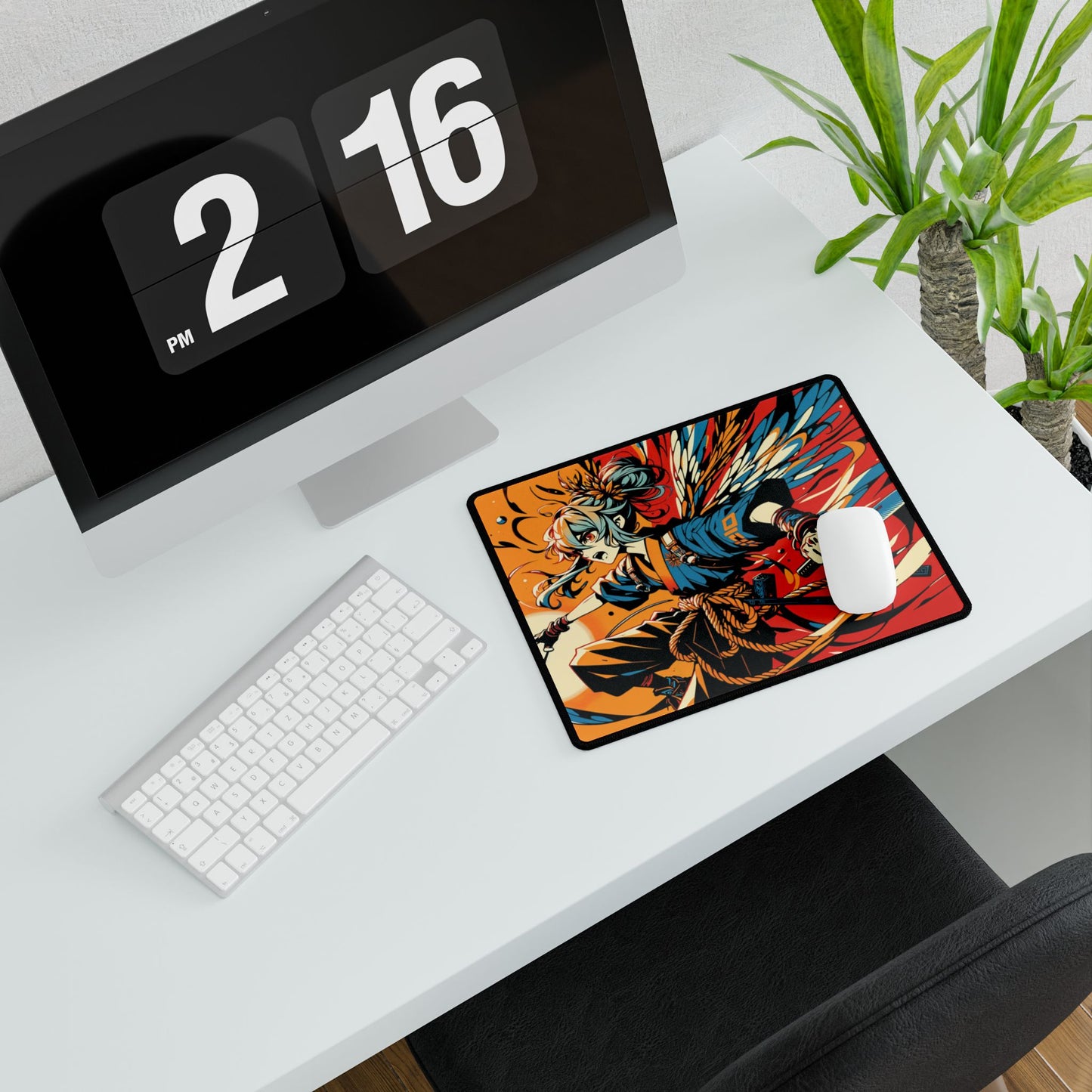 Fierce Fairy Warrior Gaming Mouse Pad Desk Mat