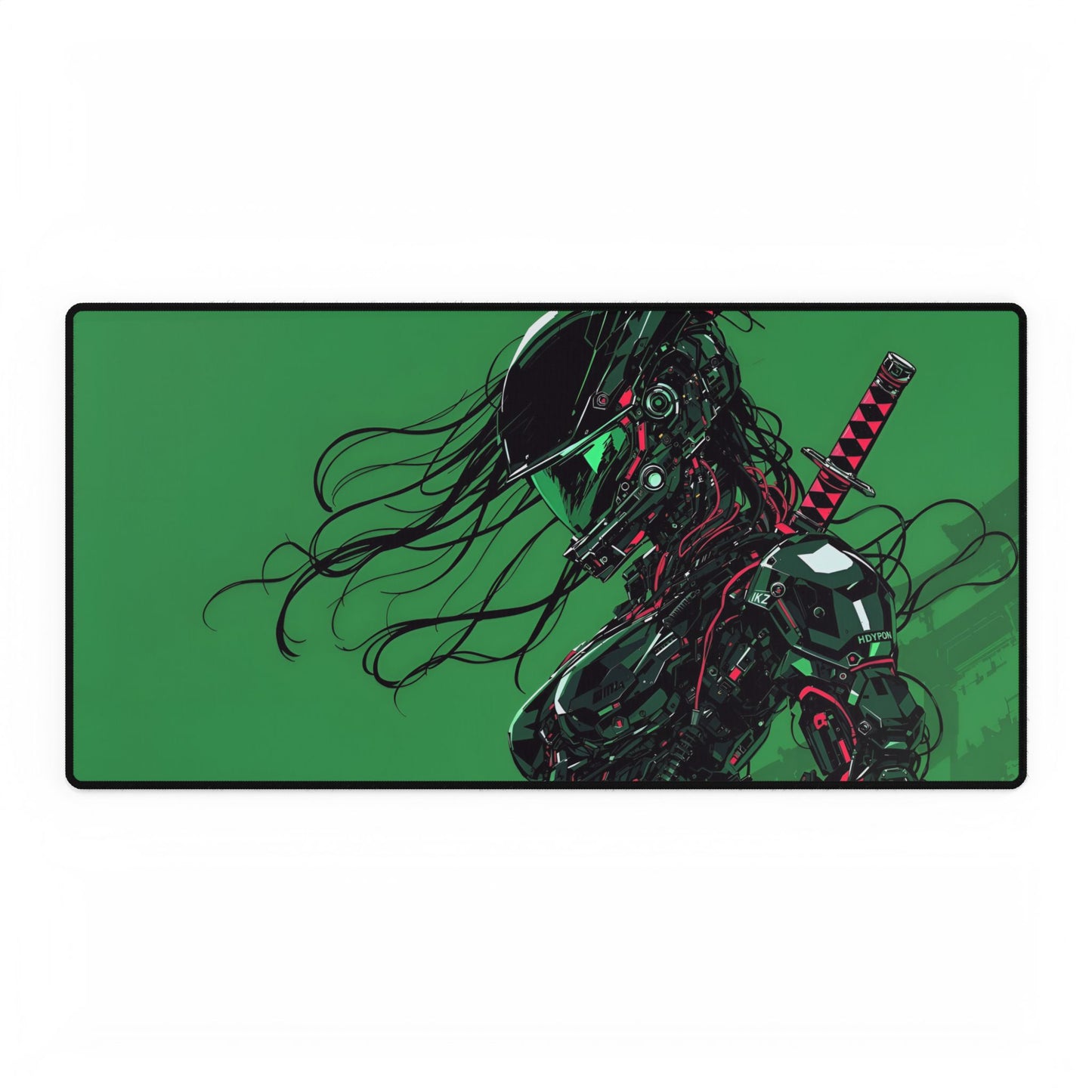 Futuristic Cyberpunk Femme Fatal Mouse Pad Desk Mat