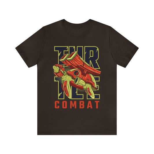 Combat Turtle Warrior Short Sleeve T-Shirt