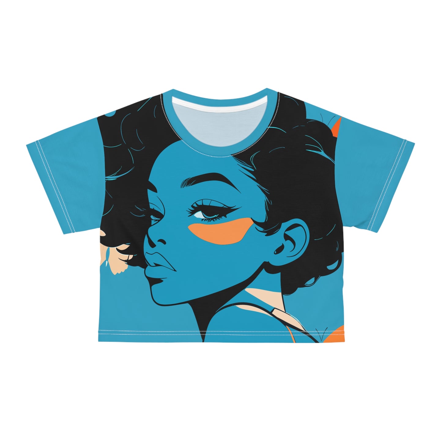 Lady Blue Crop Tee