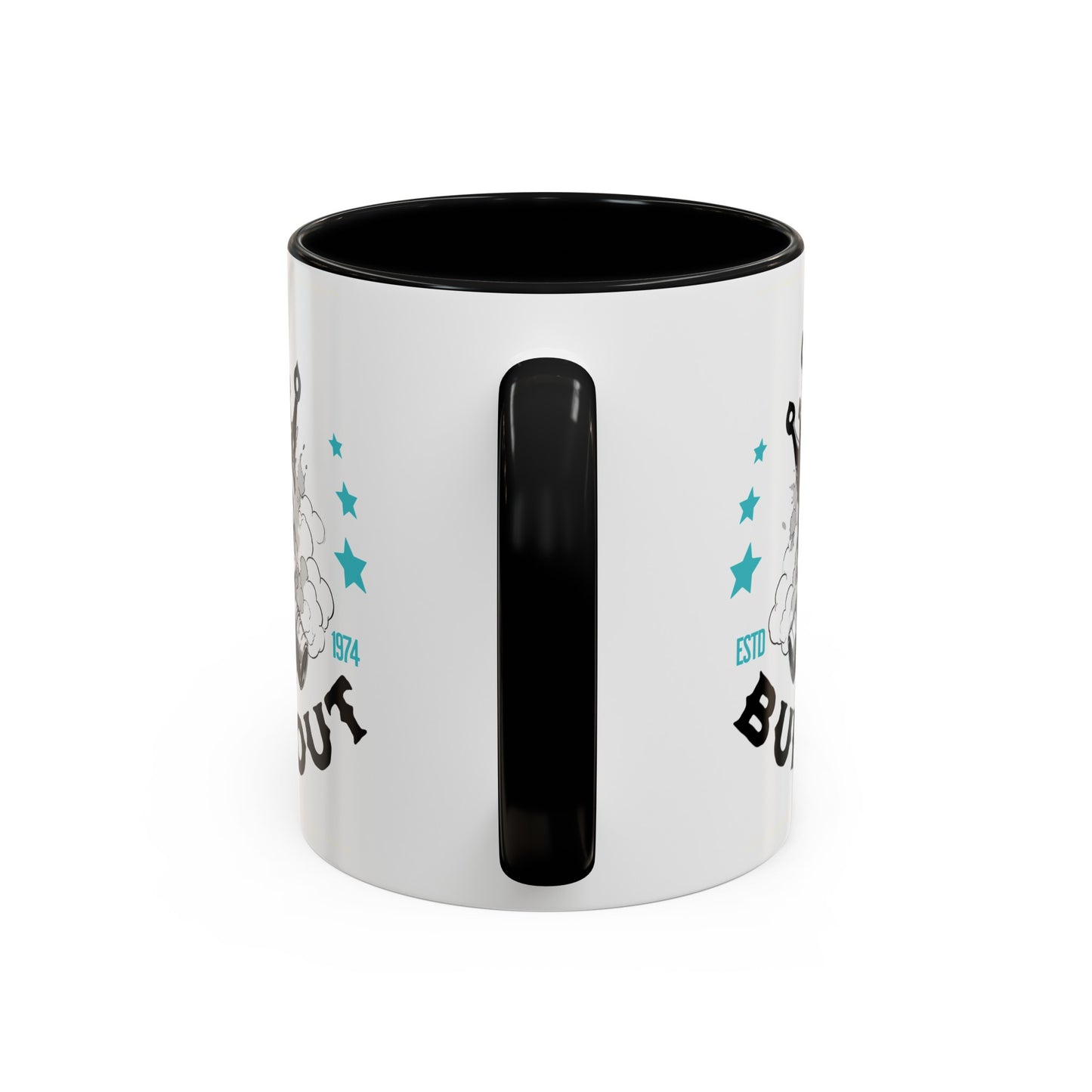 Skull King Burnout Two-Toned Coffee Mug, 11oz