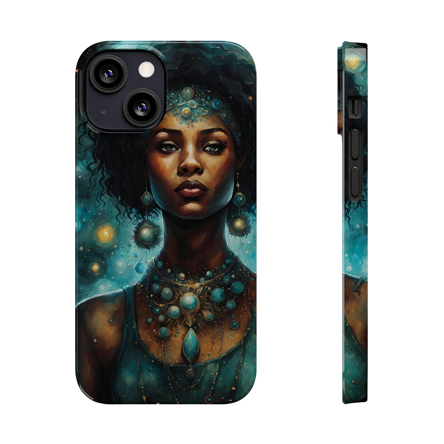 Celestial Goddess Slim iPhone Case