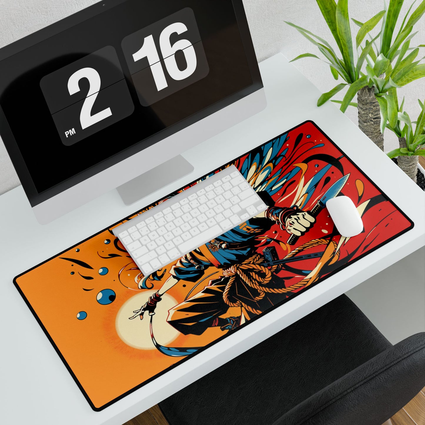 Fierce Fairy Warrior Gaming Mouse Pad Desk Mat