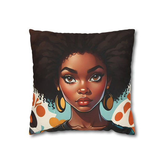 Natural Hair Square Pillow Case
