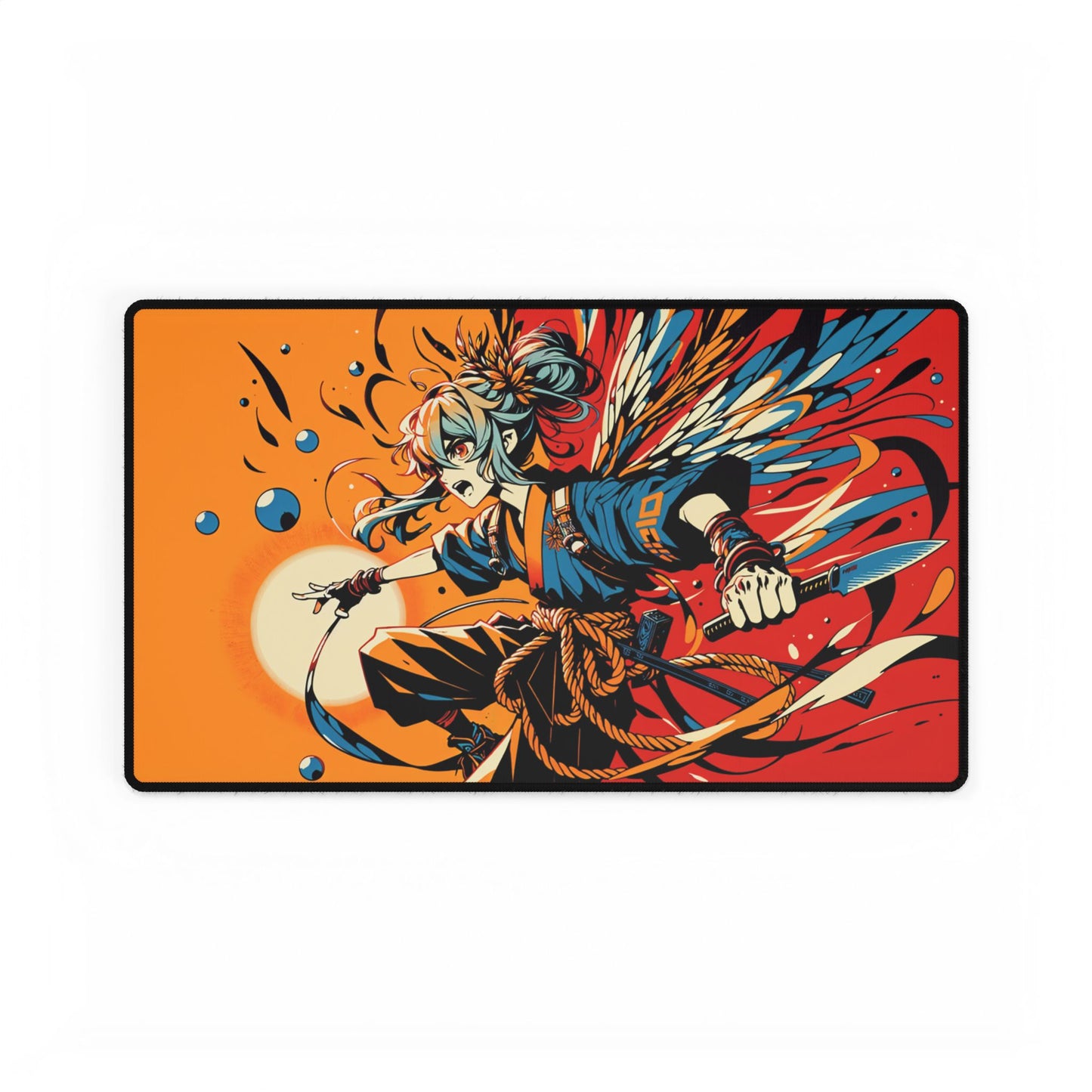 Fierce Fairy Warrior Gaming Mouse Pad Desk Mat