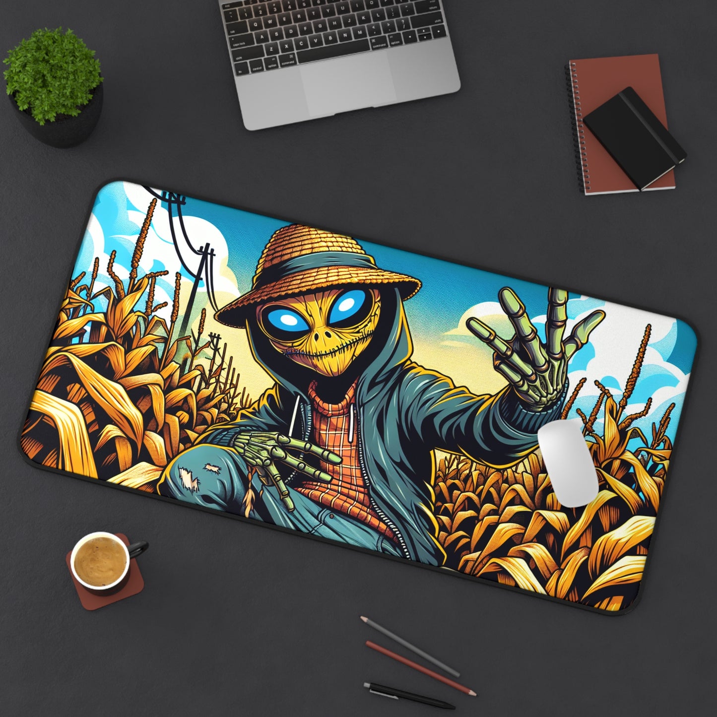 Alien Scarecrow XXL Mousepad Desk Mat