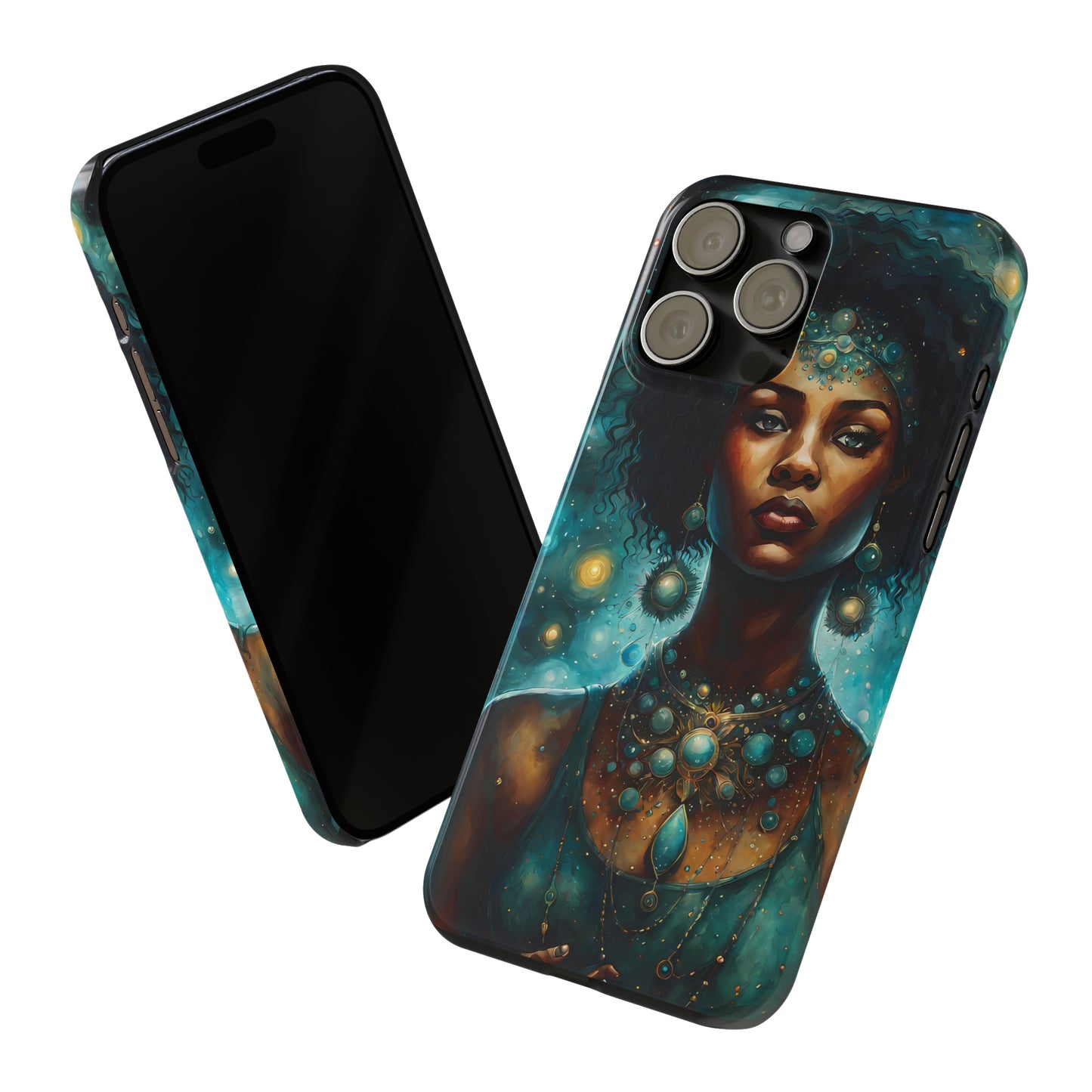 Celestial Goddess Slim iPhone Case