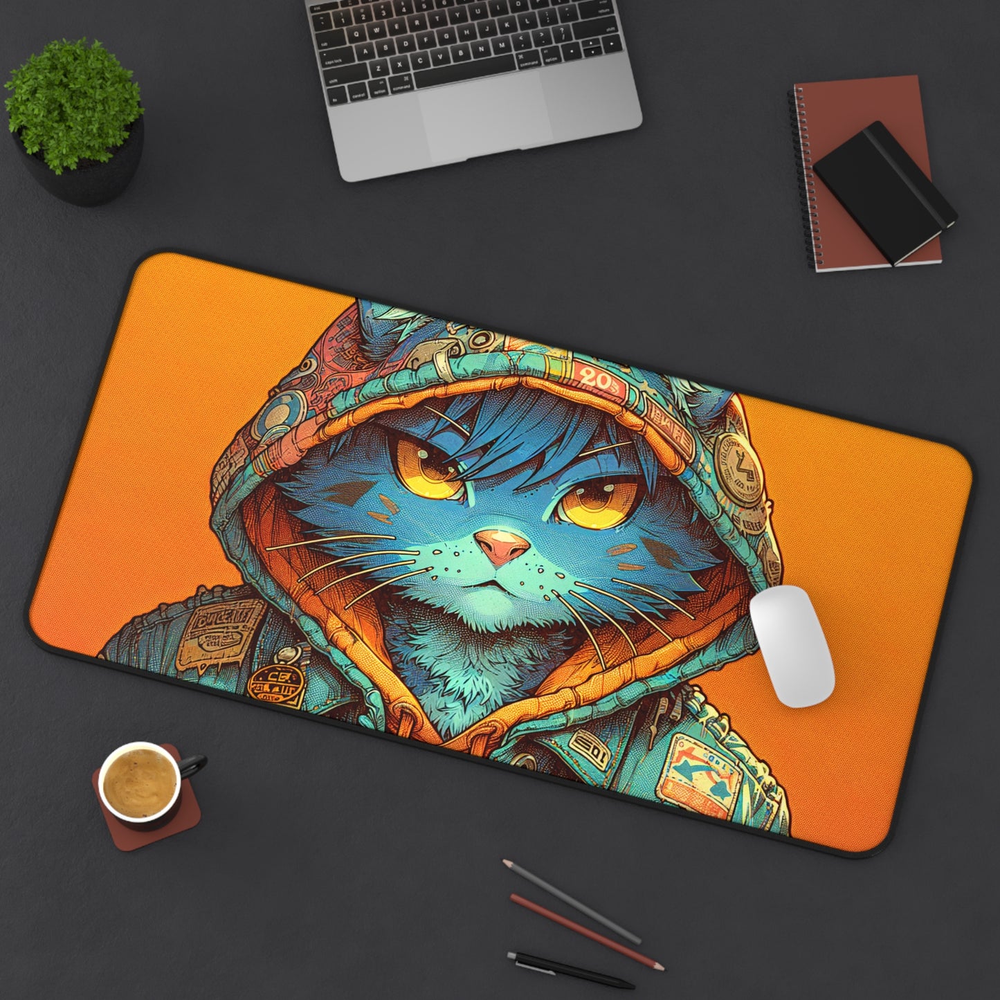 Alley Cat Gaming Mouse Pad Desk Mat - Decor for Cat Lovers