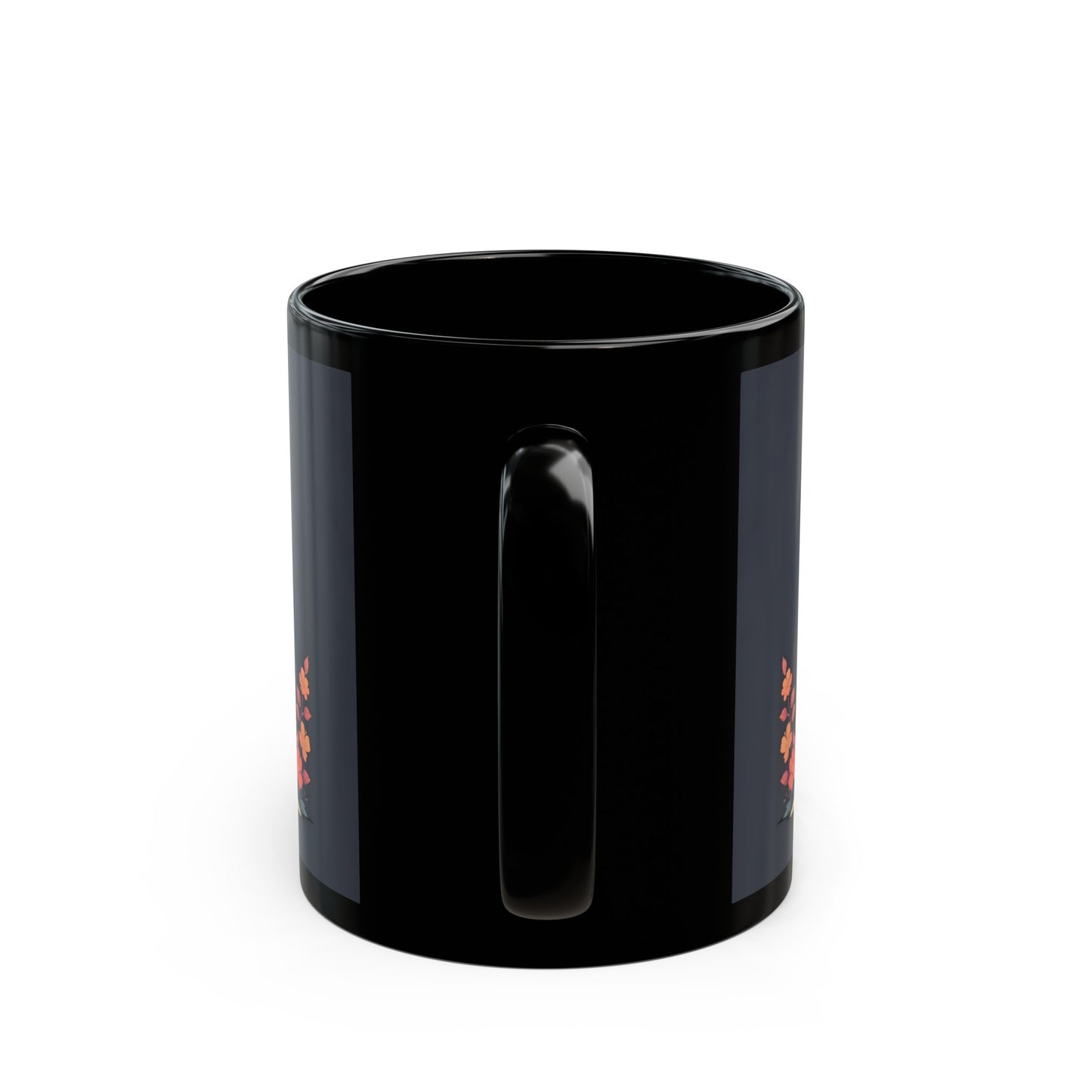 Skeleton Goth Bunny Black Coffee Mug (11oz, 15oz)