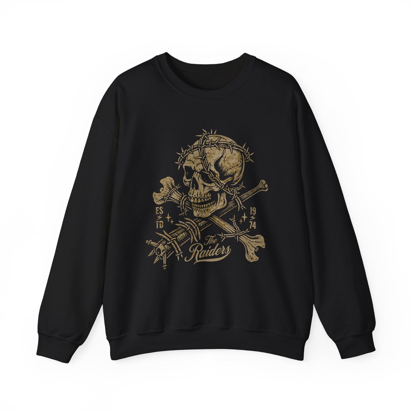The Raider - Barbed Skull Crossbones Unisex Sweater