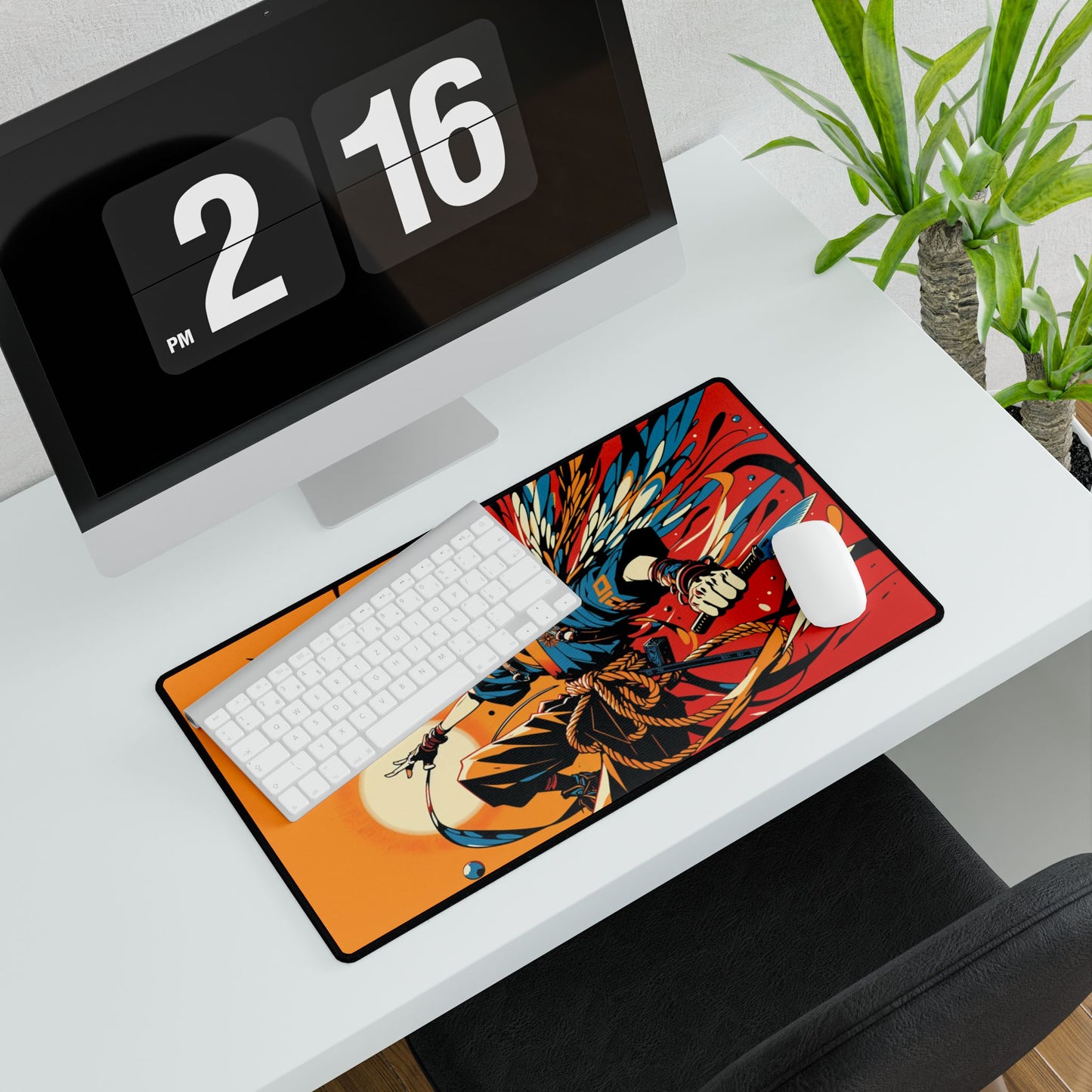Fierce Fairy Warrior Gaming Mouse Pad Desk Mat