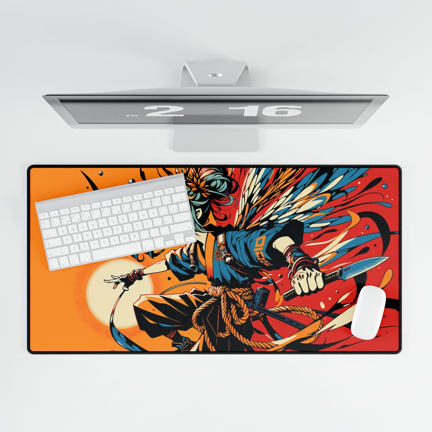 Fierce Fairy Warrior Gaming Mouse Pad Desk Mat