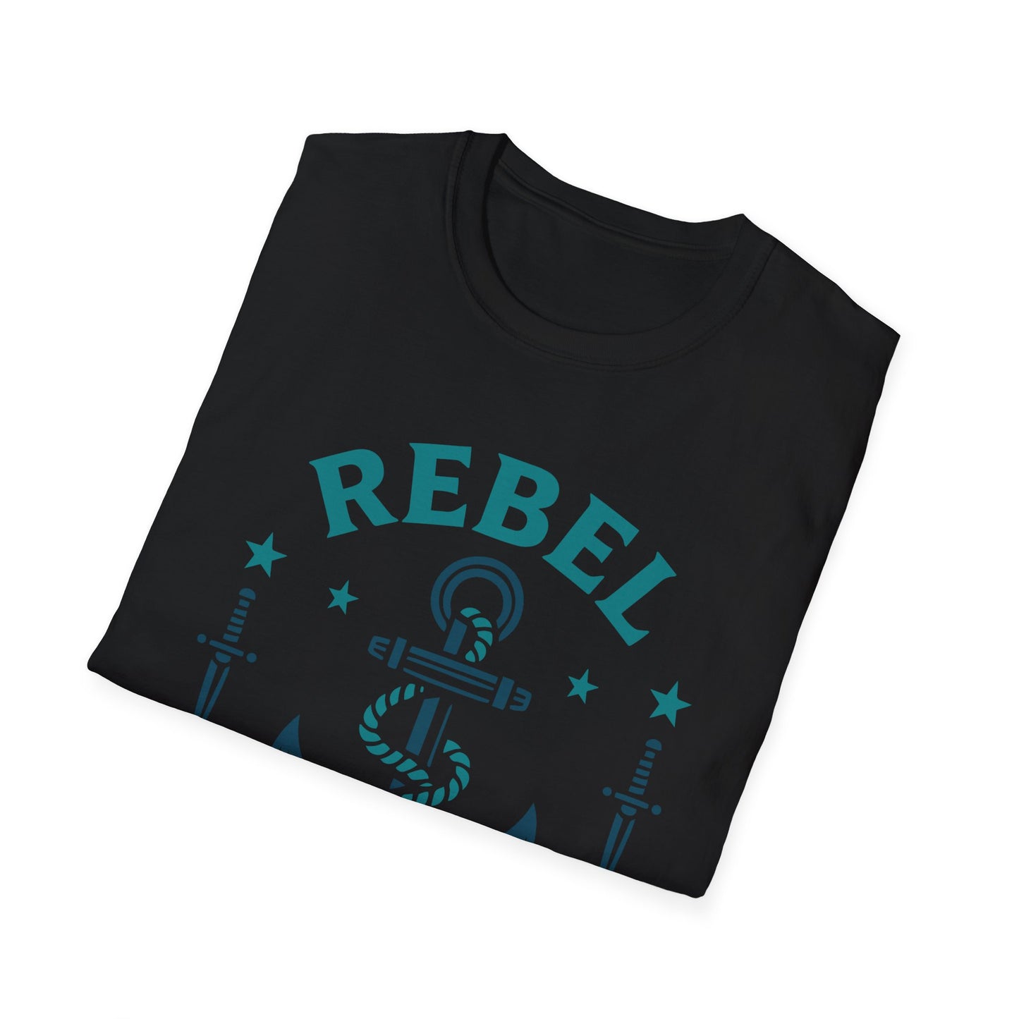 Rebel Outfitters Graphic T-Shirt Nautical Casual Vintage Style Tee