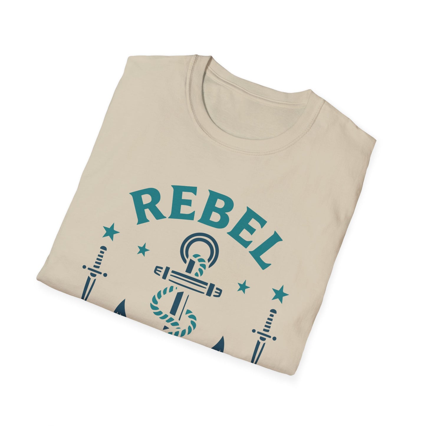 Rebel Outfitters Graphic T-Shirt Nautical Casual Vintage Style Tee