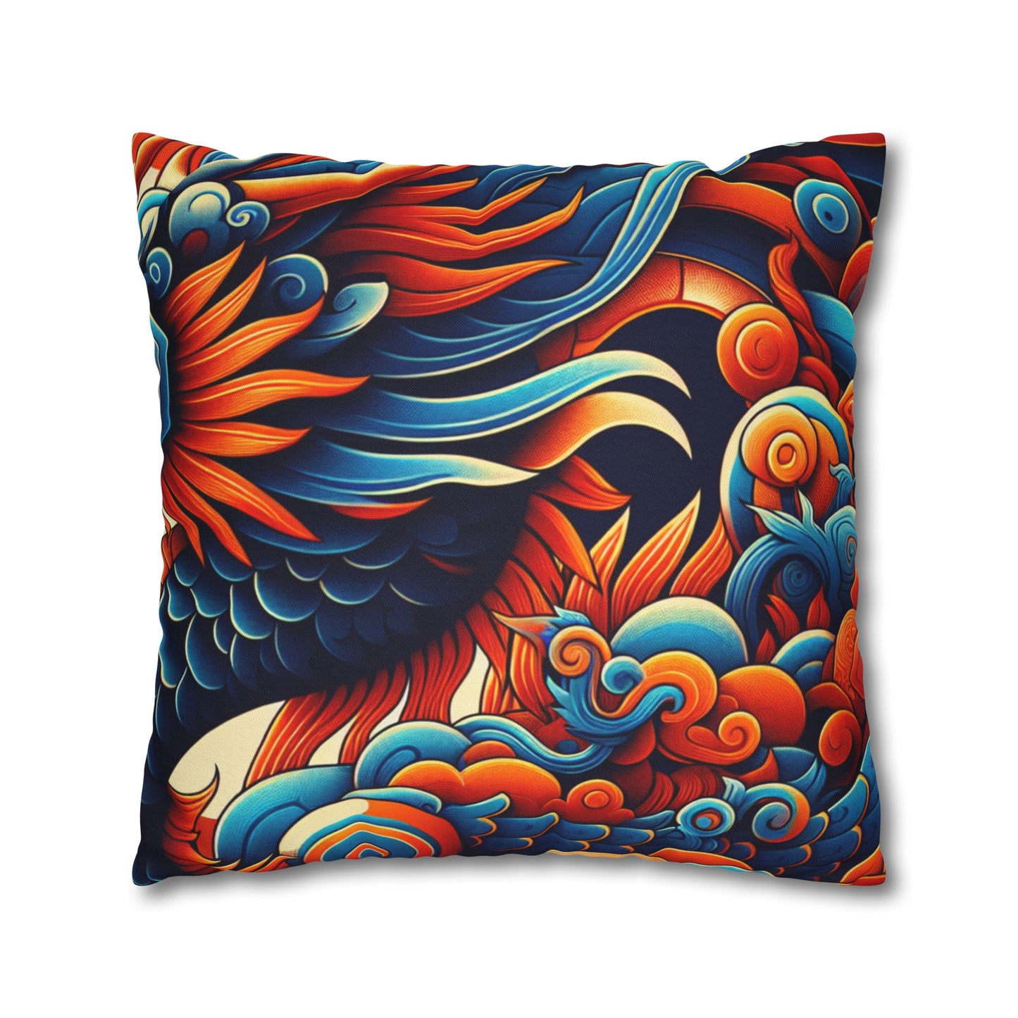 Spun Polyester Square Pillowcase