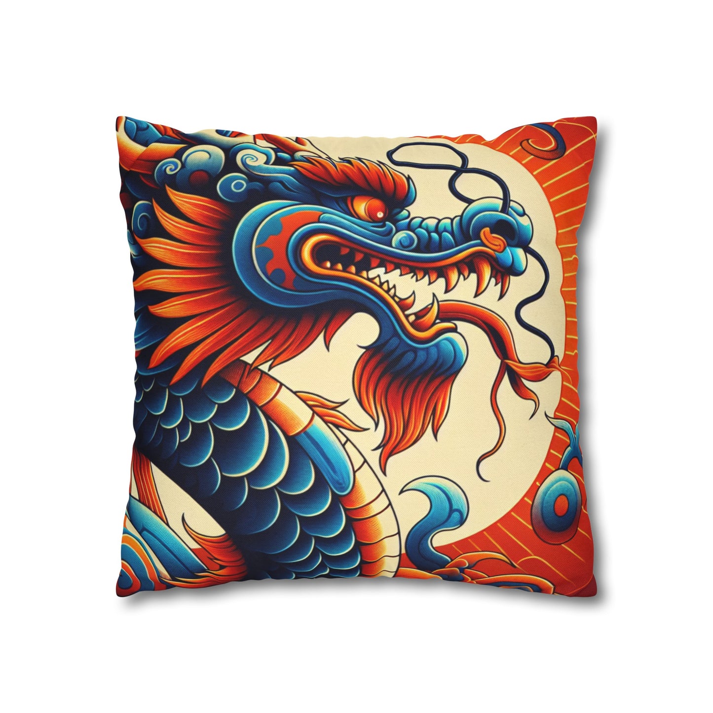 Spun Polyester Square Pillowcase