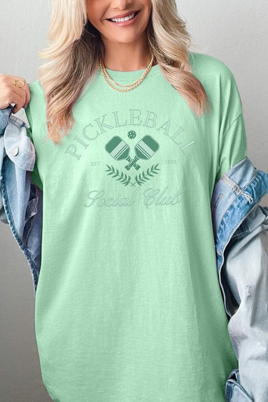 Pickleball Social Club Graphic Plus Heavy Cotton T