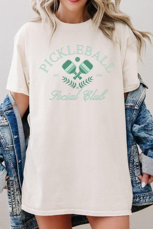 Pickleball Social Club Graphic Plus Heavy Cotton T