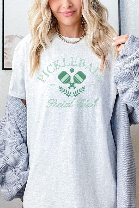 Pickleball Social Club Graphic Plus Heavy Cotton T