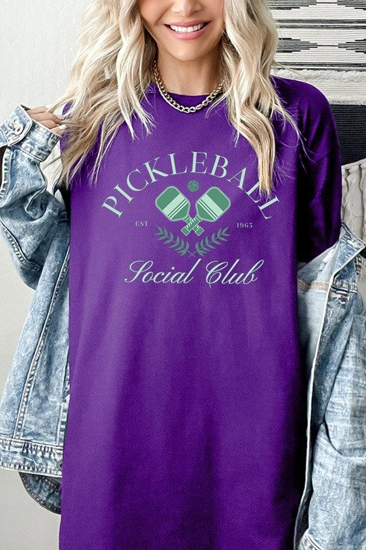 Pickleball Social Club Graphic Plus Heavy Cotton T