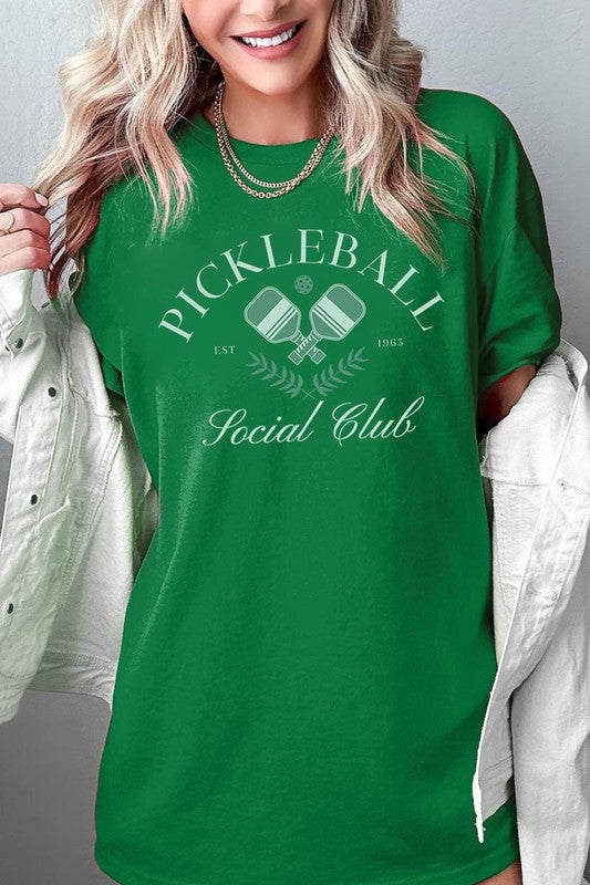 Pickleball Social Club Graphic Plus Heavy Cotton T