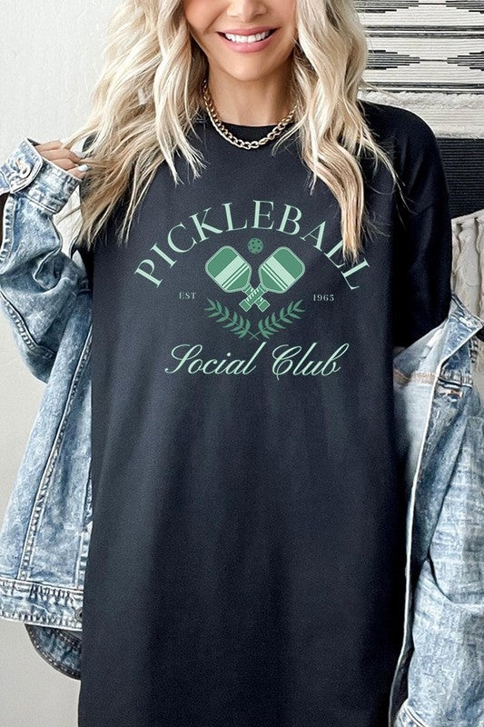 Pickleball Social Club Graphic Plus Heavy Cotton T