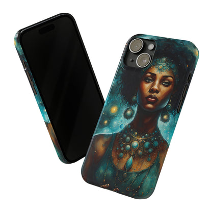 Celestial Goddess Slim iPhone Case