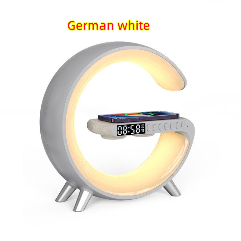 G Shaped Smart LED Bluetooth Speaker Wireless Charger