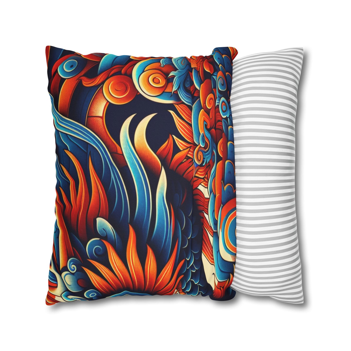 Spun Polyester Square Pillowcase
