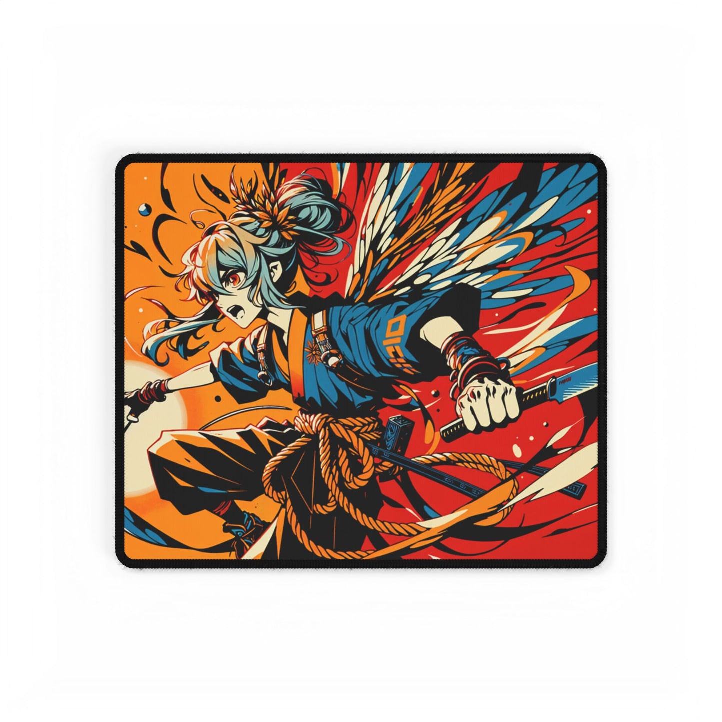 Fierce Fairy Warrior Gaming Mouse Pad Desk Mat