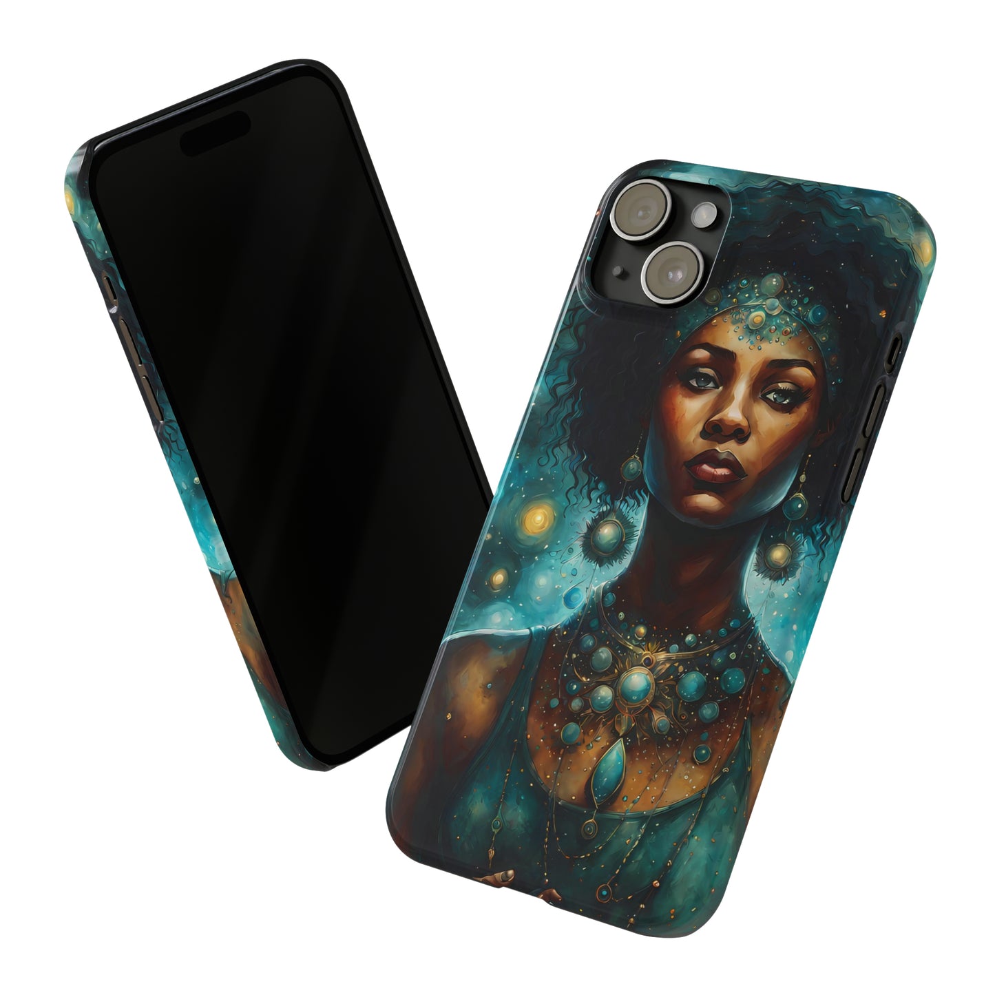 Celestial Goddess Slim iPhone Case