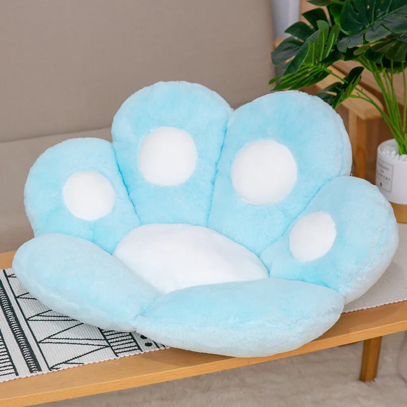 Plush Chair Cat Paw Cushion - Soft and Adorable (70x60cm)