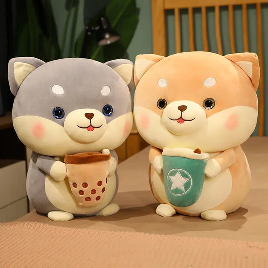 Cute Cat Bubble Tea Boba Plush Toy (8in/20cm)