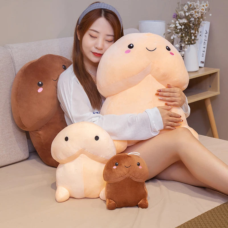 Cute Ding-Dong Shaped Plushie Pillow - Soft and Adorable