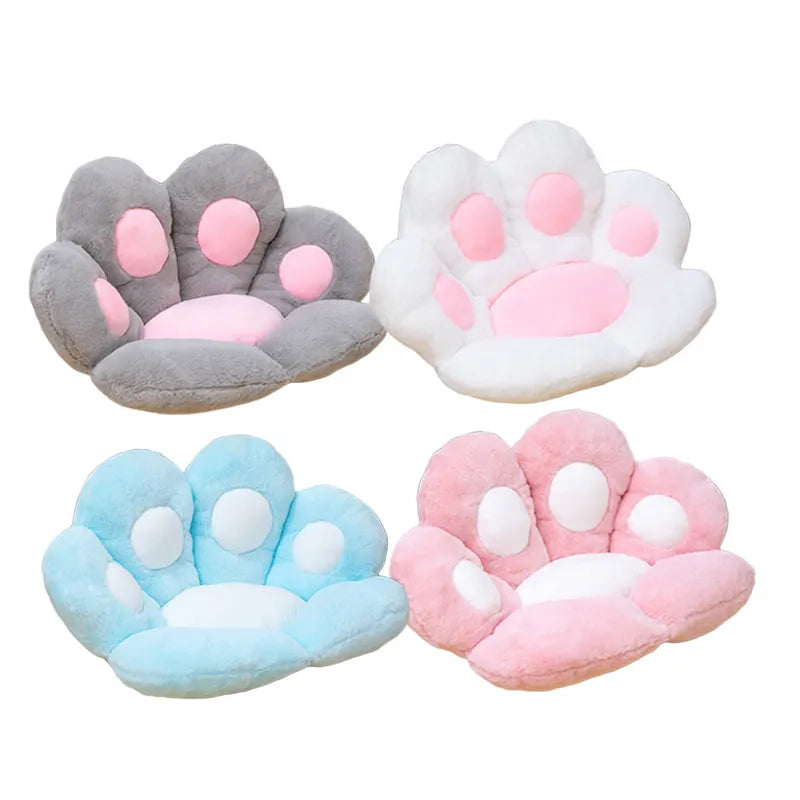Plush Chair Cat Paw Cushion - Soft and Adorable (70x60cm)