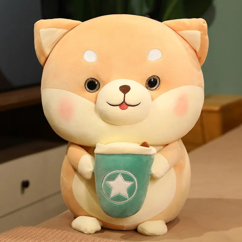 Cute Cat Bubble Tea Boba Plush Toy (8in/20cm)
