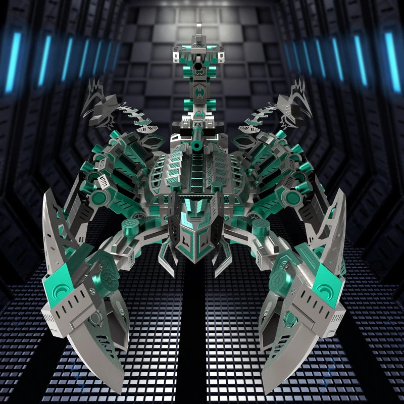 Green Mech Cyber Scorpion 3D Metal Puzzle