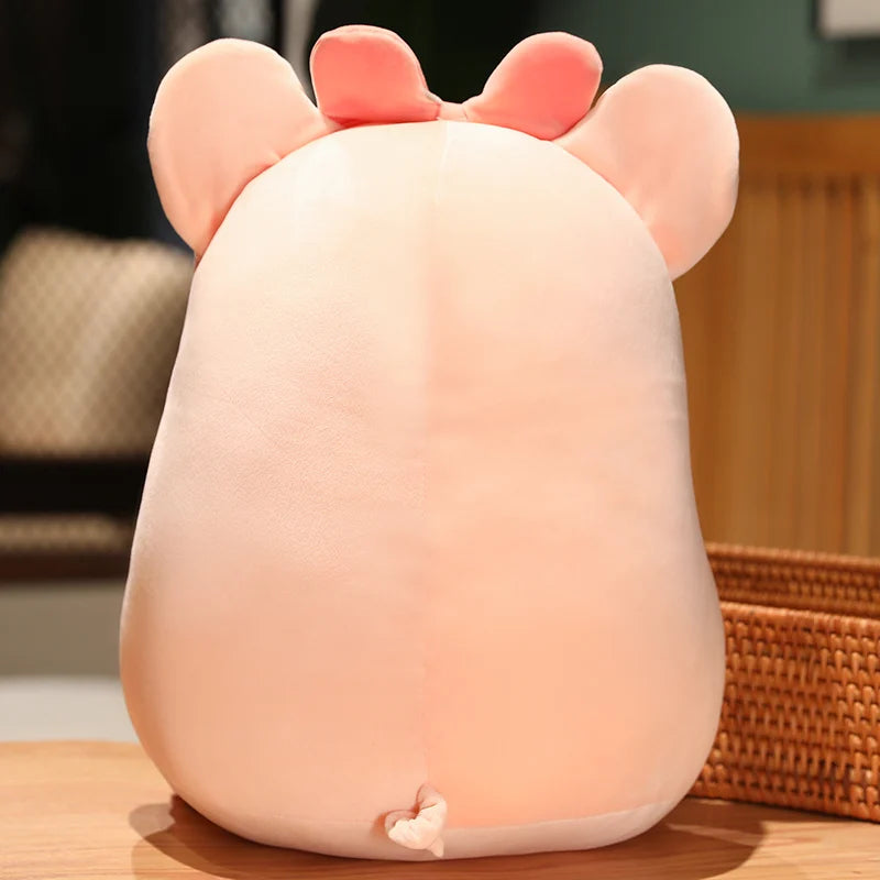 Kawaii Plush Piggy Drinking Bubble Tea