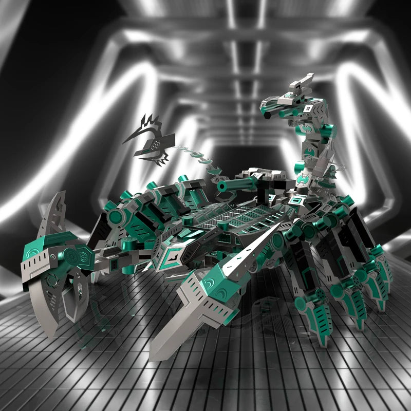 Green Mech Cyber Scorpion 3D Metal Puzzle