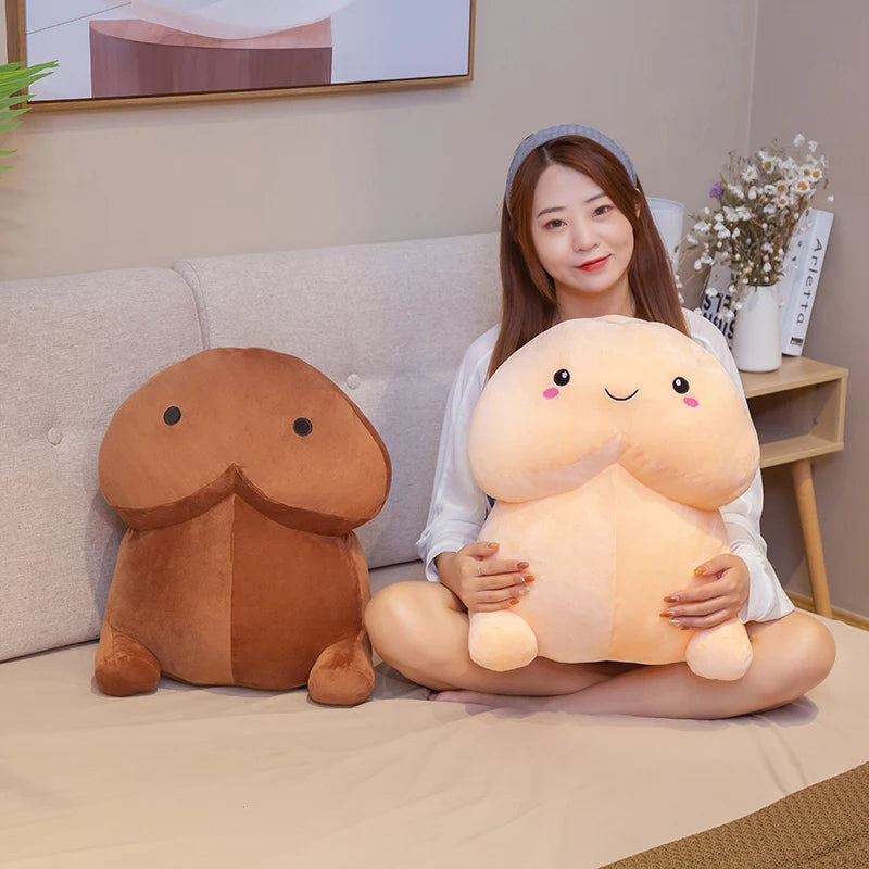 Cute Ding-Dong Shaped Plushie Pillow - Soft and Adorable