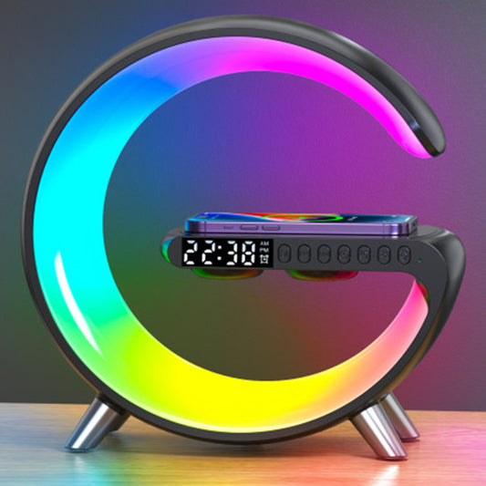 G Shaped Smart LED Bluetooth Speaker Wireless Charger